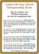 1998 World Championship Advertisement Card [WCD]