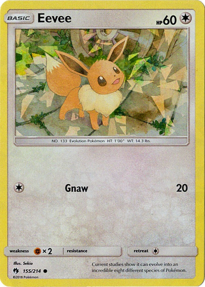 Eevee 155 214 Lets Play Eevee Cracked Ice Holo (155/214) [PR]