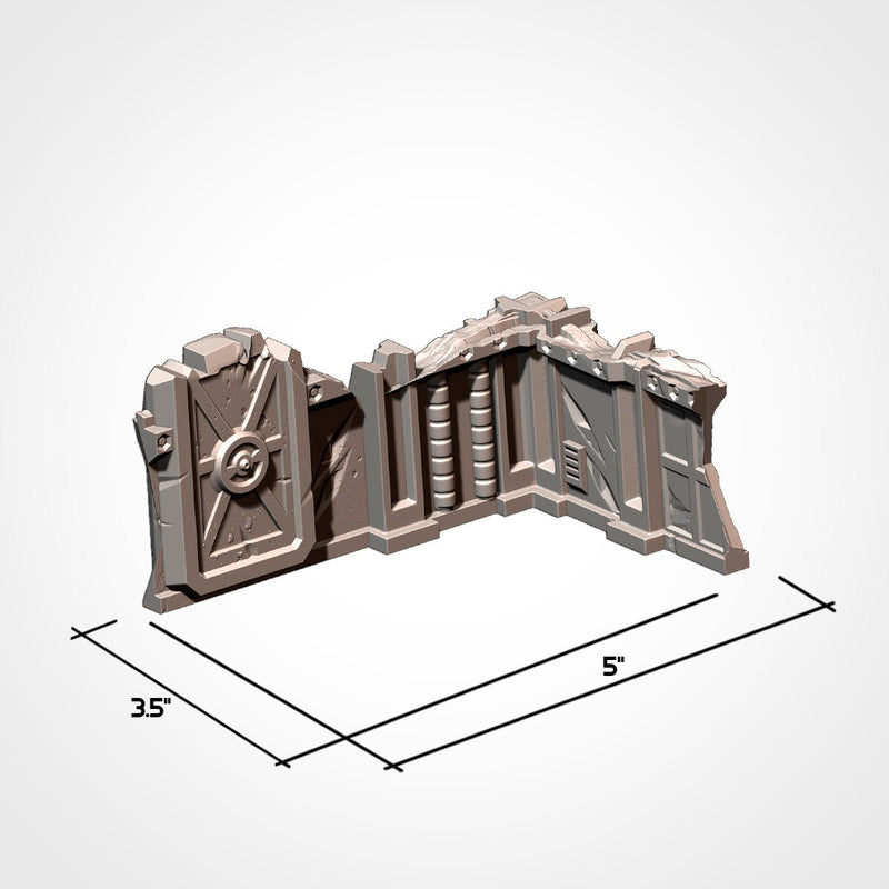 Industrial Ruins GW 10th 3D printed terrain view 18