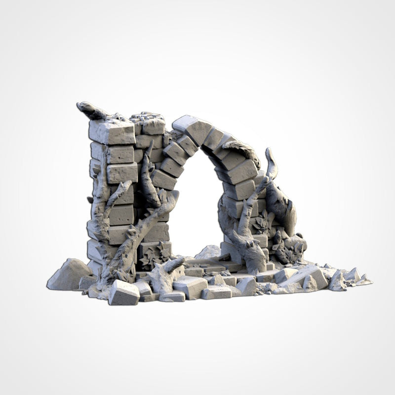 Abandoned City Ruins 3D printed terrain view 18