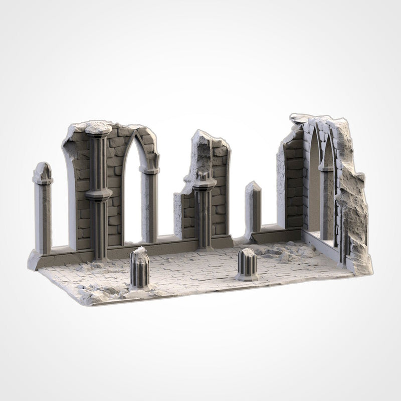 Temple Ruins 3D printed terrain view 18