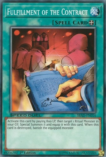 Fulfillment of the Contract (SBAD-EN014) [SBAD]