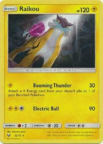 Raikou 32 73 Lets Play Pikachu Cracked Ice Holo (032/073) [PR]