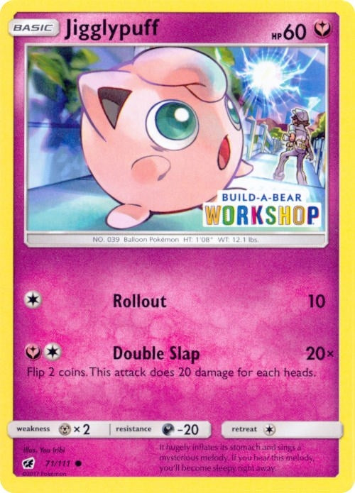 Jigglypuff 71 111 Build A Bear Workshop Exclusive (071/111) [MCAP]