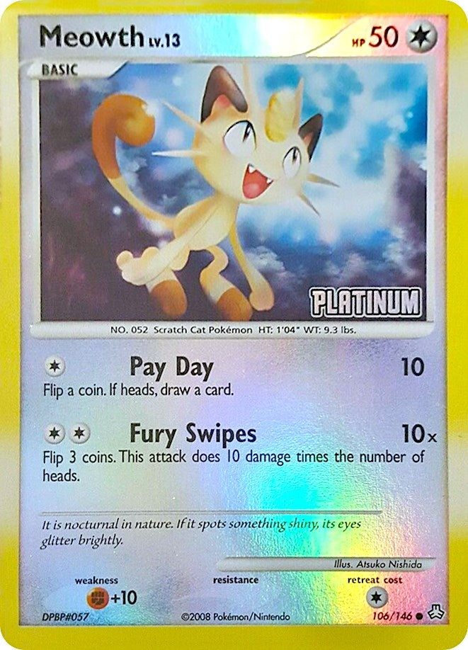 Meowth 106 146 Platinum (106/146) [BKP]