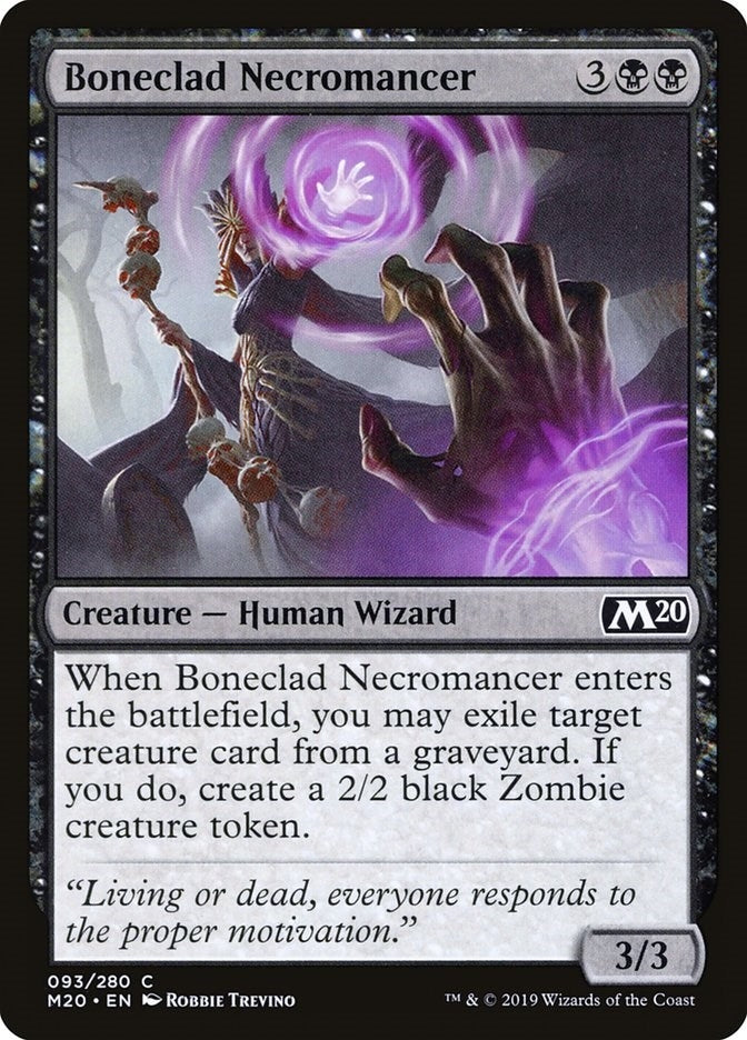 Boneclad Necromancer (93) [M20]