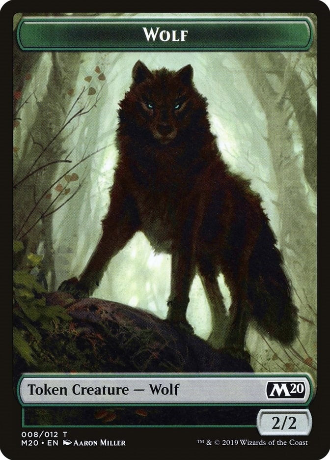 Wolf Token (8) [M20]