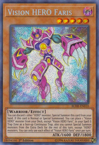Vision HERO Faris [BLHR-EN010] Secret Rare