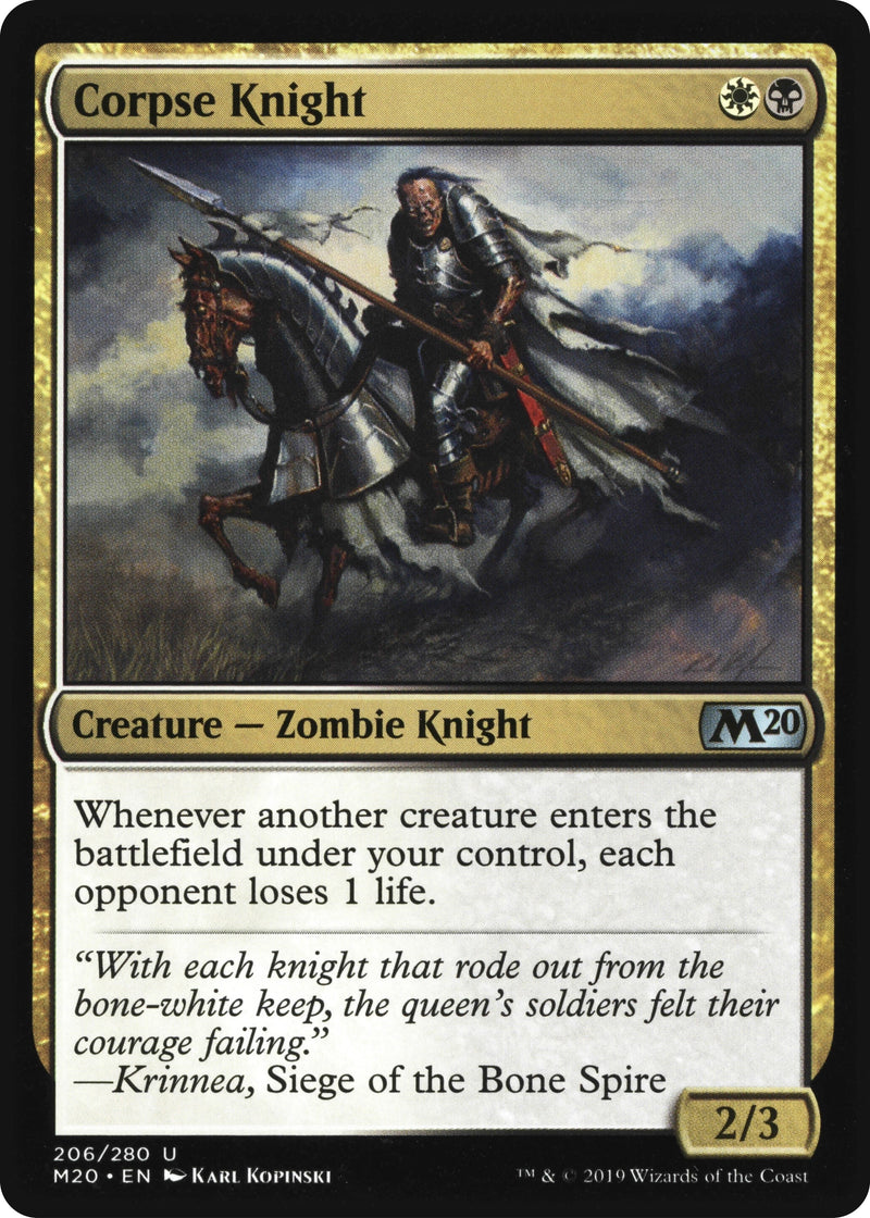 Corpse Knight 2 3 Misprint (206) [M20]