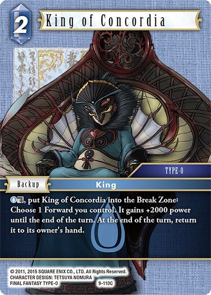 King of Concordia (9-110C) [OP9]
