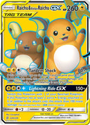 Raichu and Alolan Raichu GX Full Art (220/236) [SM11]