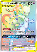 Mewtwo and Mew GX Secret (242/236) [SM11]