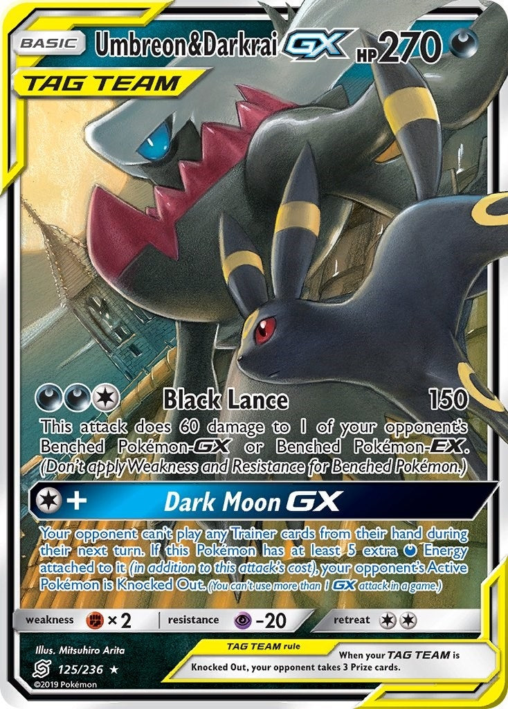 Umbreon and Darkrai GX (125/236) [SM11]