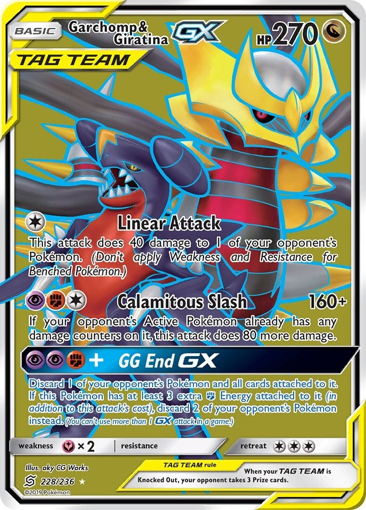 Garchomp and Giratina GX Full Art (228/236) [SM11]
