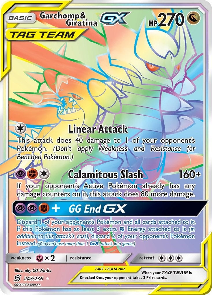 Garchomp and Giratina GX Secret (247/236) [SM11]