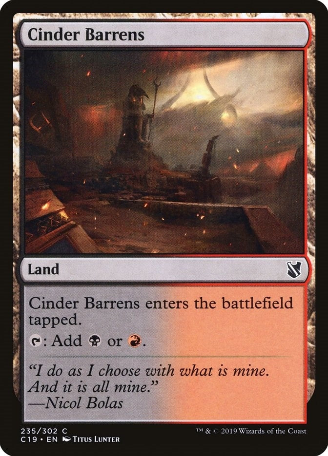 Cinder Barrens (235) [C19]