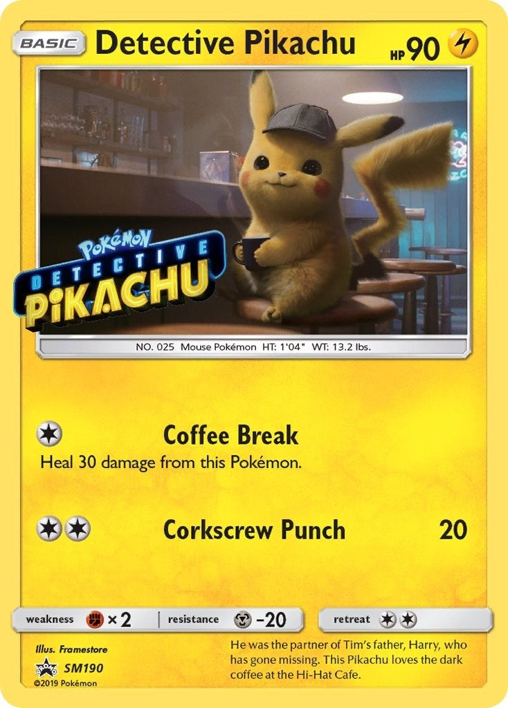 Detective Pikachu SM190 Stamped (SM190) [SMP]