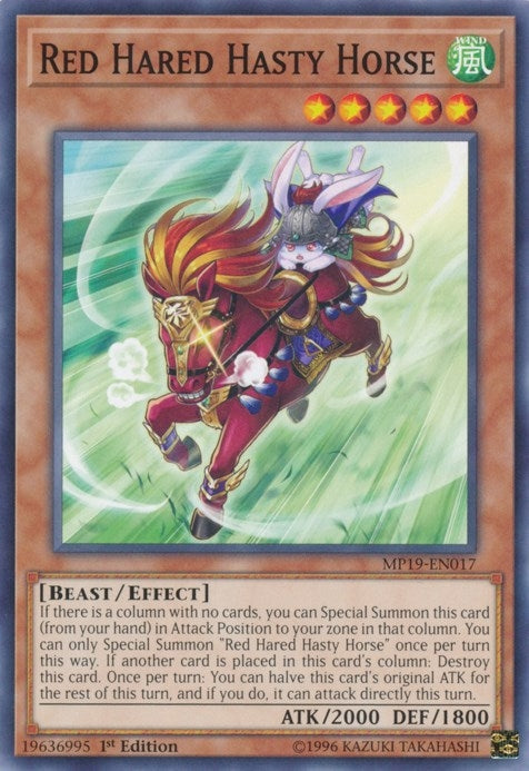 Red Hared Hasty Horse (MP19-EN017) [MP19]