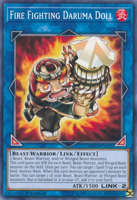Fire Fighting Daruma Doll (MP19-EN031) [MP19]