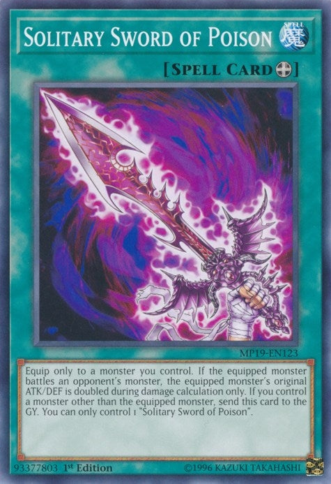 Solitary Sword of Poison (MP19-EN123) [MP19]
