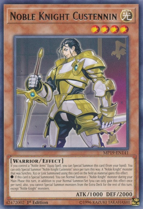 Noble Knight Custennin (MP19-EN141) [MP19]