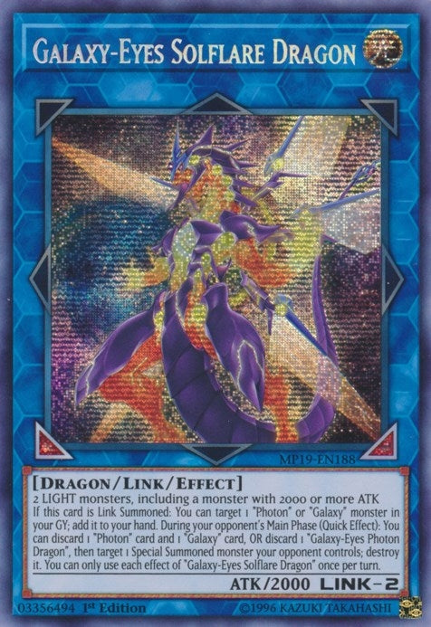 Galaxy Eyes Solflare Dragon (MP19-EN188) [MP19]