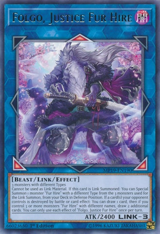 Folgo Justice Fur Hire (MP19-EN190) [MP19]