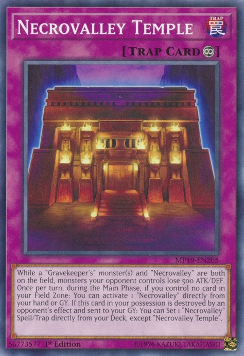 Necrovalley Temple (MP19-EN205) [MP19]