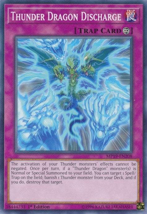 Thunder Dragon Discharge (MP19-EN208) [MP19]