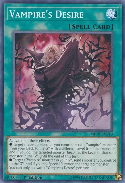 Vampires Desire (MP19-EN240) [MP19]