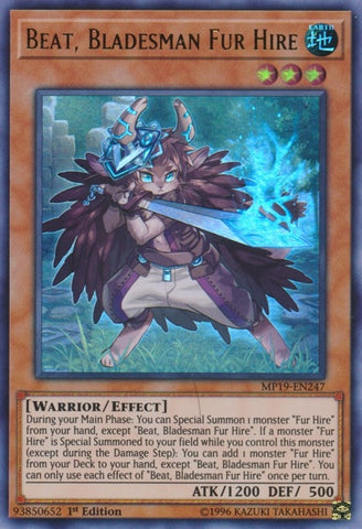 Beat Bladesman Fur Hire (MP19-EN247) [MP19]