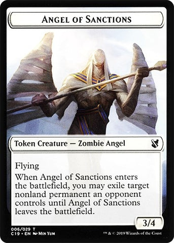 Angel of Sanctions Horror Double sided Token [C19]