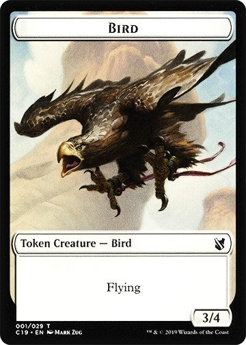 Bird 001 Sculpture Double sided Token [C19]