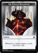 Emblem Ob Nixilis Reignited Zombie 010 Double sided Token [C19]
