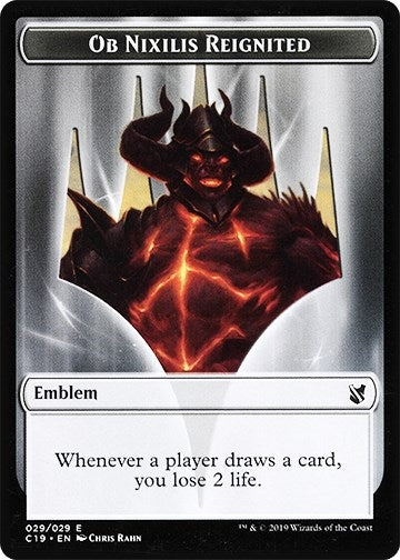 Emblem Ob Nixilis Reignited Zombie 010 Double sided Token [C19]