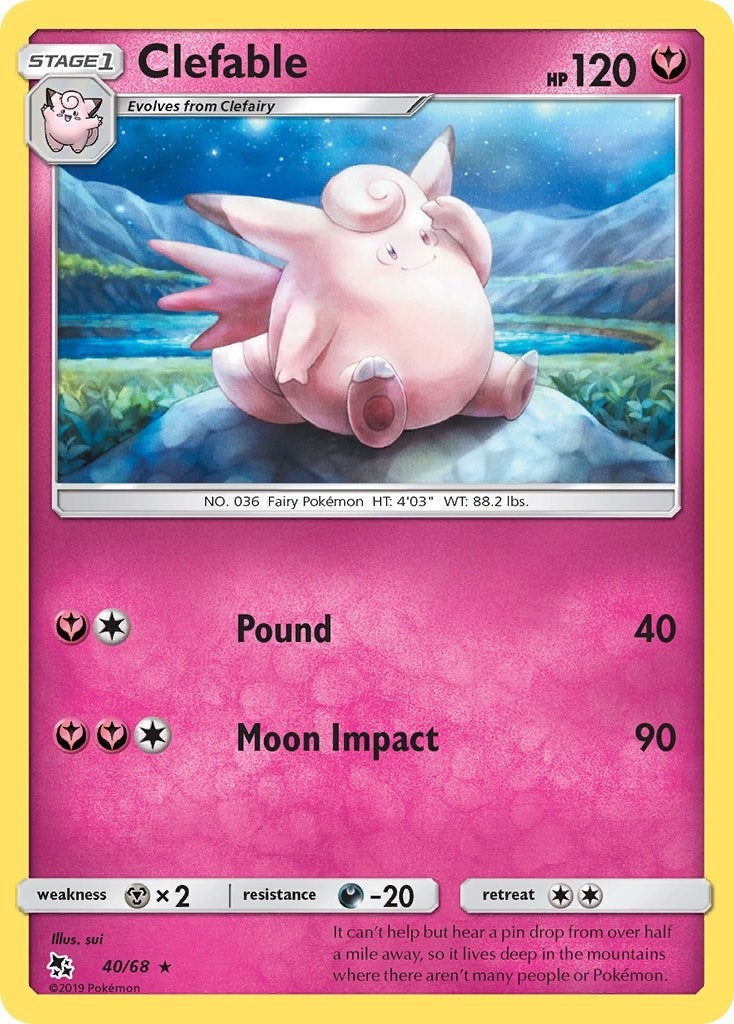 Clefable (40/68) (Hidden Fates)
