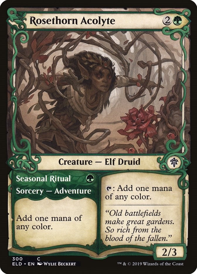 Rosethorn Acolyte Showcase (300) [ELD]