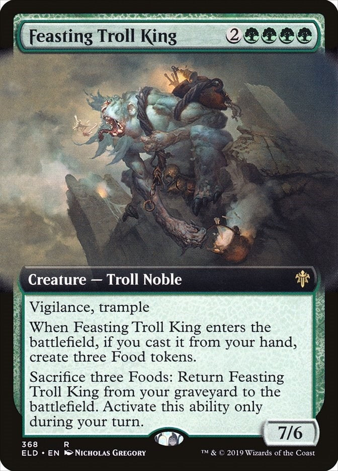 Feasting Troll King Extended Art (368) [ELD]