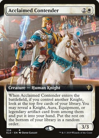 Acclaimed Contender Extended Art (334) [ELD]