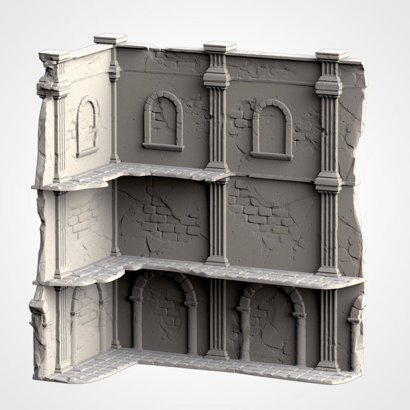 Classic Ruins WTC Set 01 3D printed terrain view 19