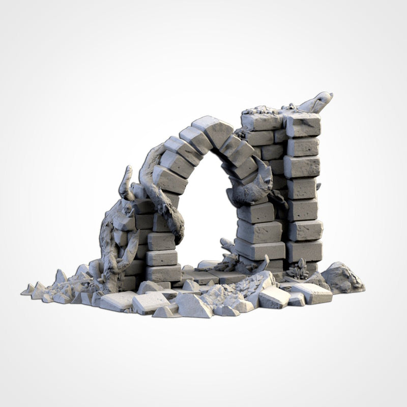 Abandoned City Ruins 3D printed terrain view 19
