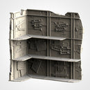 Post-Apocalyptic Ruins WTC Set 01 3D printed terrain view 19