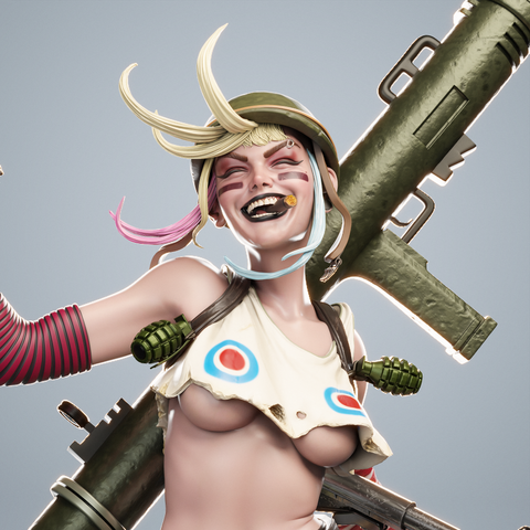 Tank Girl Resin Statue - view 1