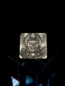 Commander Skull Bust - Warhammer 40K Inspired Brass Engraved Pin