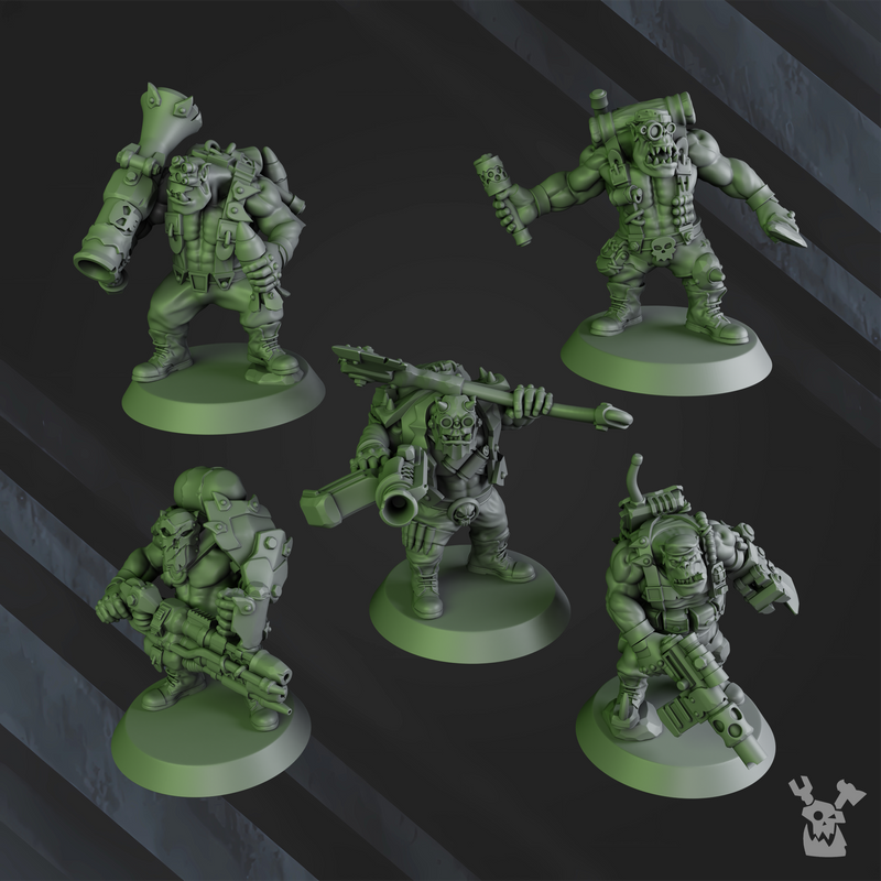Blak Orks Mob | DakkaDakka | Grim Dark | Fantasy | One Page Rules