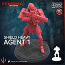 SHIELD HEAVY AGENT - Marvel MCP-Compatible 40mm Resin Miniature