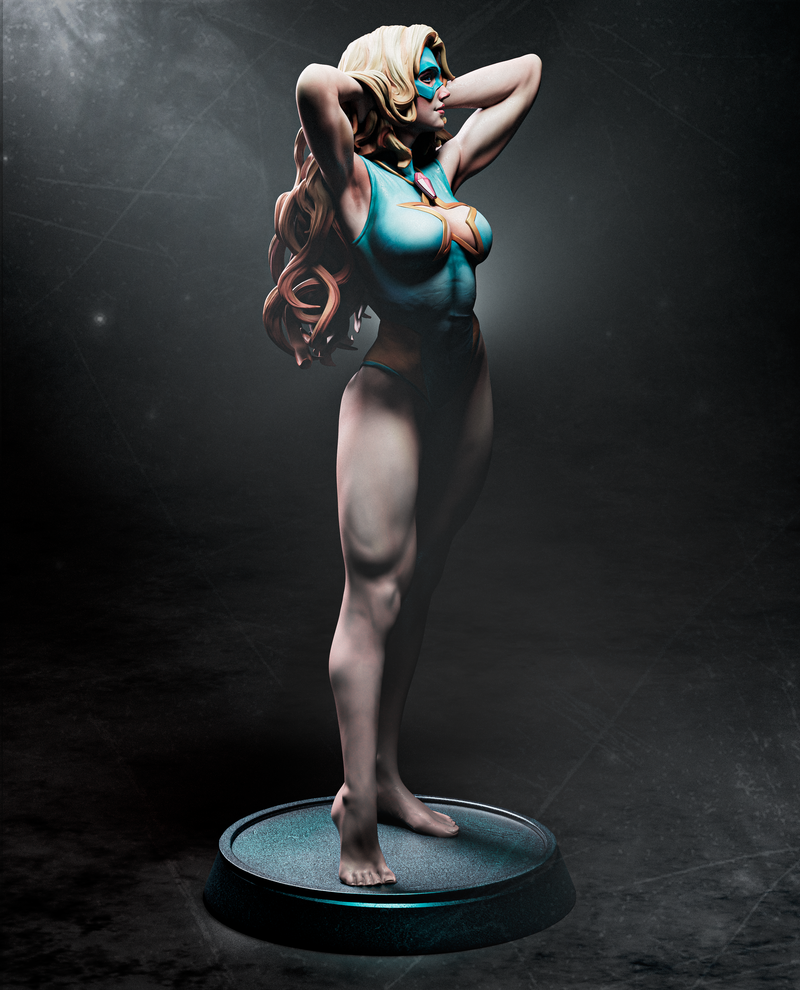 Blonde Blazer Resin Statue - view 3