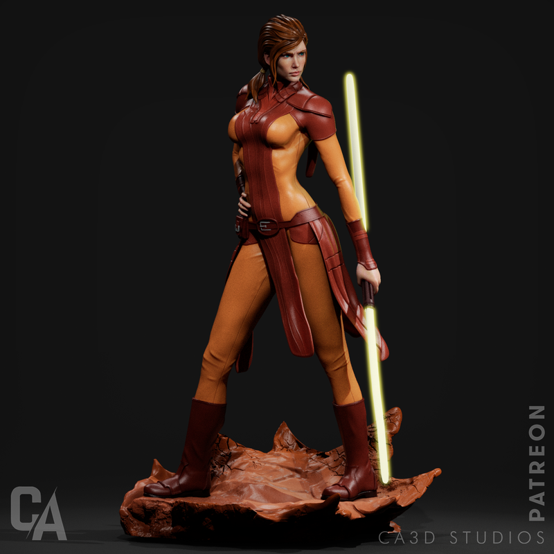 Bastila Shan Resin Statue - view 5