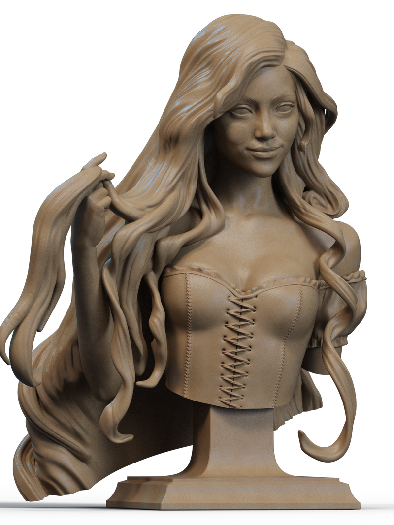 Rapunzel Resin Bust - view 1