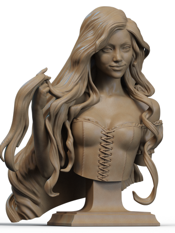 Rapunzel Resin Bust - view 1